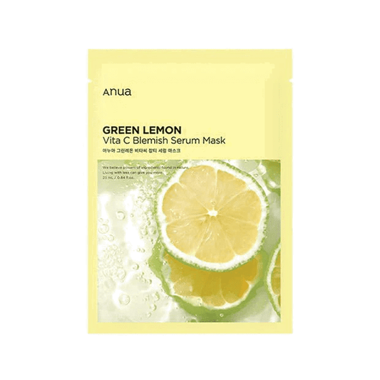 ANUA Green Lemon Vita C Blemish Serum Mask - Miessential