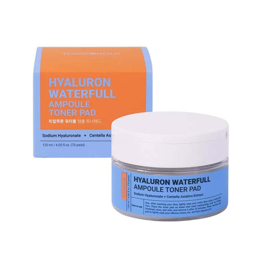 Foodaholic Hyaluron Waterfull Ampoule Toner Pad