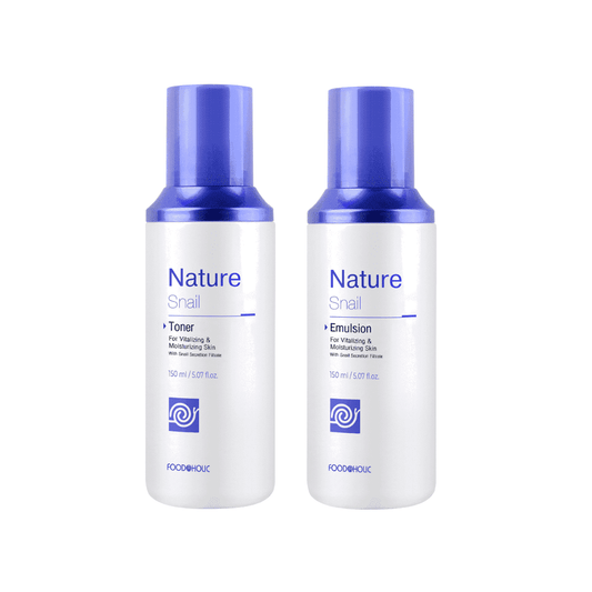 Foodaholic Nature Snail Toner & Emulsion Set | Miessential - Miessential