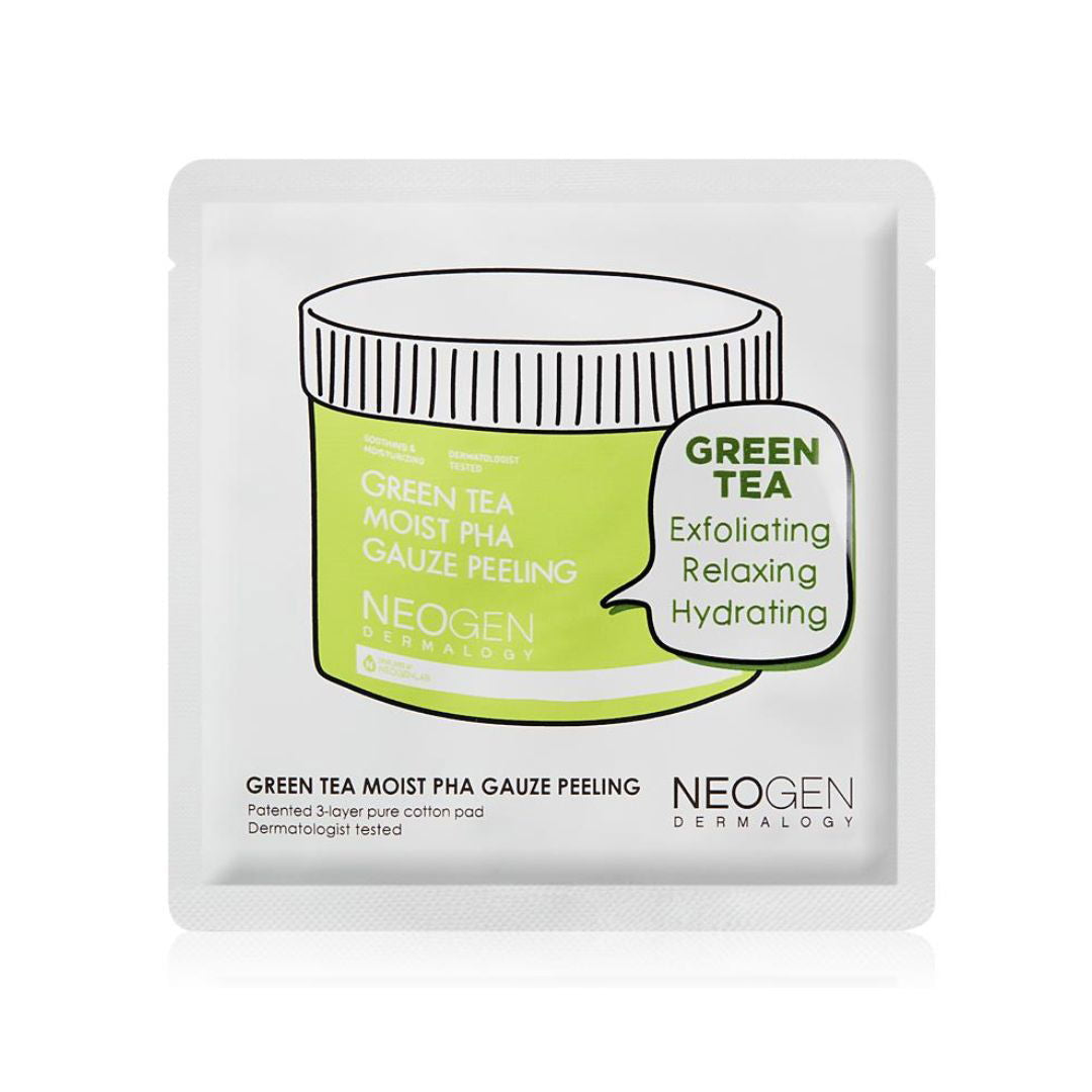 NEOGEN Green Tea Moist PHA Gauze Peeling Pad - Miessential